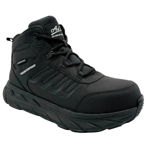 Adtec Boots 6" Ultra Light Work Boot Waterproof Carbon Nano Safety Toe, PR, EH (9258PR)