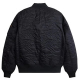 Alpha Industries Camo Quilted MA-1 Bomber Jacket - Black