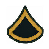 Patch - Chevron Army Dress  - Gold on Green (Pair)