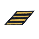 Patch - Chevron Army Dress - Gold on Blue (Pair)