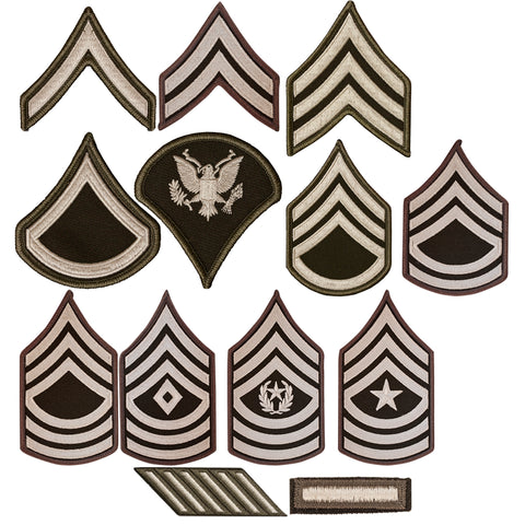 Patch - Chevron Army Dress - AGSU Rank (Pair)