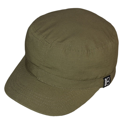 Broner Base Camp Olive Flat Top Military Cap (82-747)