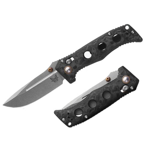 Knife - Benchmade Mini Adamas Marbled Carbon Fiber (273-03)