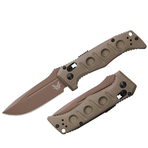 Knife - Mini Auto Adamas G10 Drop-point - OD Green (2730FE-2)