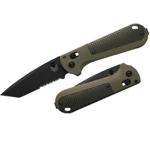 Knife - Benchmade Redoubt Axis Tanto Part Serrated - Ranger Green/Forest (431SBK-01)