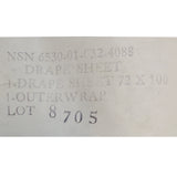 Boundary Drape Sheet 72x100 (NSN6530-01-032-4088)