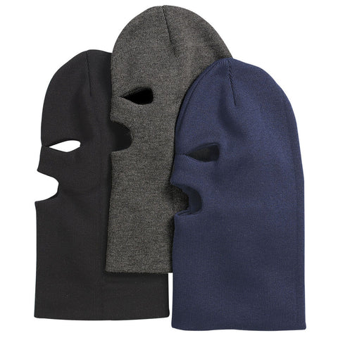 Balaclava - Broner 3-Hole Mask Fine Gauge Acrylic Knit (64-32)