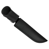Buck Sheath - Black Leather
