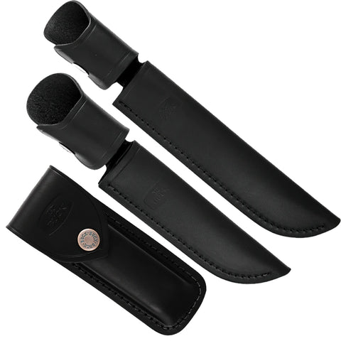 Buck Sheath - Black Leather