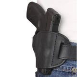 Bulldog Cases & Vaults - Molded Leather Belt Slide Holster - Right Hand