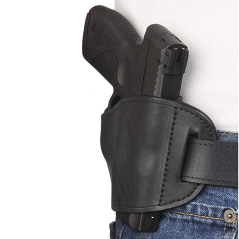 Bulldog Cases & Vaults - Molded Leather Belt Slide Holster - Right Hand