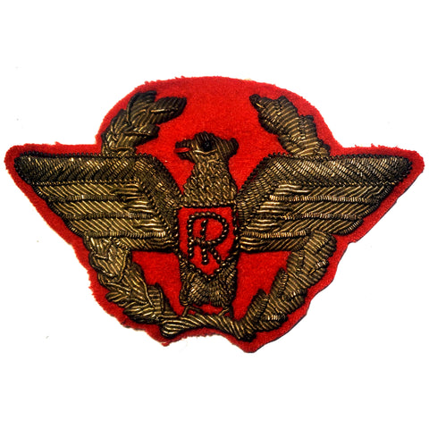 Patch - Bullion Eagle w/Oak Leaf & R-Crest - Sew On (7813)