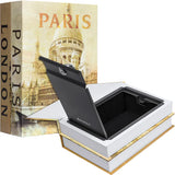 Paris & London Series Dual Book Lock Boxes with Key Lock (CB12470)