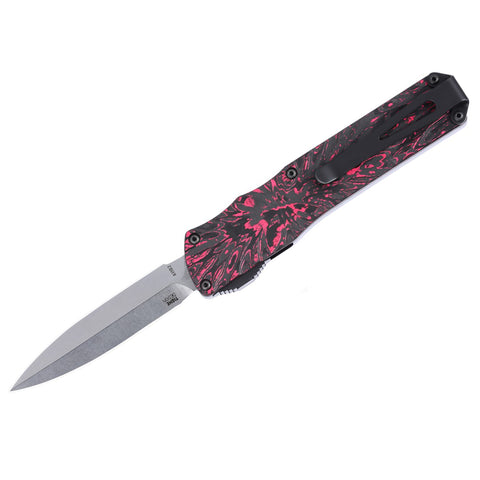 Knife -  CRKT Twist Tighe Compact AUTO - Rose Quartz (A1102)