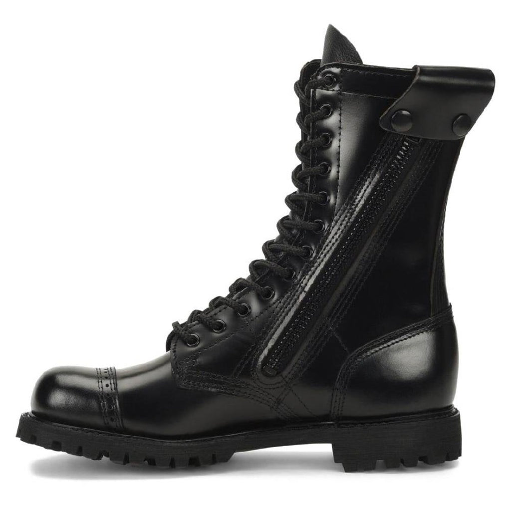 Corcoran Men's 10" Side Zip Lug Sole Jump Boot 985 Black Hahn's
