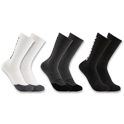 Carhartt Socks - Women's Midweight Cotton-TENCEL Logo Crew Sock 3 Pack (SC9873W)