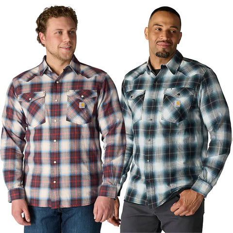Carhartt - Montana Rugged Flex Snap-Front Plaid Shirt (107016)