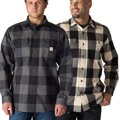 Carhartt Loose Fit Heavyweight Flannel Long-Sleeve Plaid Shirt (107013)
