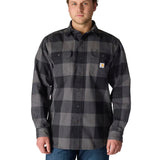 Carhartt Loose Fit Heavyweight Flannel Long-Sleeve Plaid Shirt (107013)