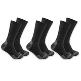 Carhartt Men's Midweight Cotton Blend Crew Socks 3-Pk