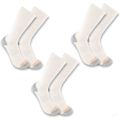 Carhartt Socks - Women's Midweight Cotton-Tencel Comfort Crew Sock - 3 Pack (SC8023W)