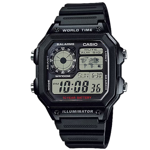 Casio Digital AE-1200WH-1AV Watch