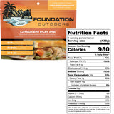 FOUNDATION Outdoors Freeze Dried Dinners