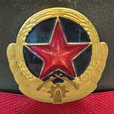 Vintage Chinese ARMY PLA Type 87 Officer Visor Hat (7885)
