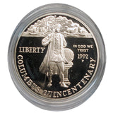 1992 Columbus Quincentenary Proof Silver Dollar Coin (7619)