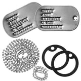 Personalized US Military Regulation ID Dog Tag & Accessories