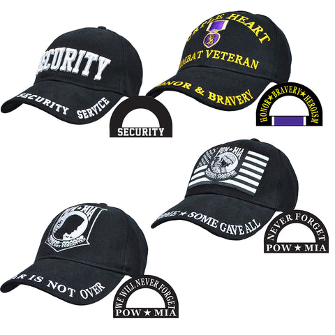 Ballcap - POW-MIA, Purple Heart & Security