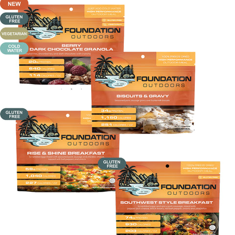 FOUNDATION Outdoors Freeze Dried Breakfasts