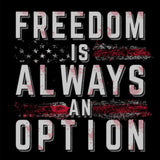 T-Shirt - "Always Freedom" - Black  (GS5393)