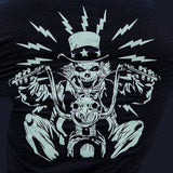 T-Shirt - "Uncle Sam Freedom Rider T-Shirt" - Black (GS5775)