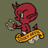 T-Shirt - "Lucky Devil T-Shirt - Military Green" (GS5790)