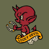T-Shirt - "Lucky Devil T-Shirt - Military Green"  (GS5790)