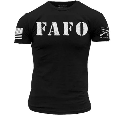 T-Shirt - "FAFO T-Shirt" - Black (GS6224)