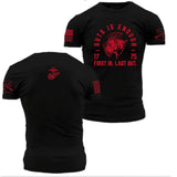 T-Shirt - "USMC - First In T-Shirt" - Black (GSMC0106)