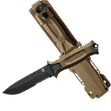 Knife - Gerber StrongArm Fixed Blade Serrated - Coyote Brown (30-001059N)