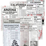 Gold & Gems Maps Then & Now