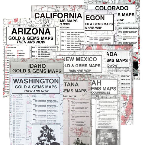 Gold & Gems Maps Then & Now