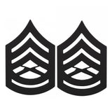 Black Metal Rank - USMC Chevrons