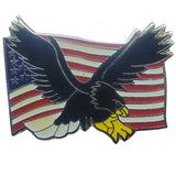 Lapel Pin - Eagle over a US Flag