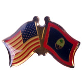 Lapel Pin - USA Guam Flag