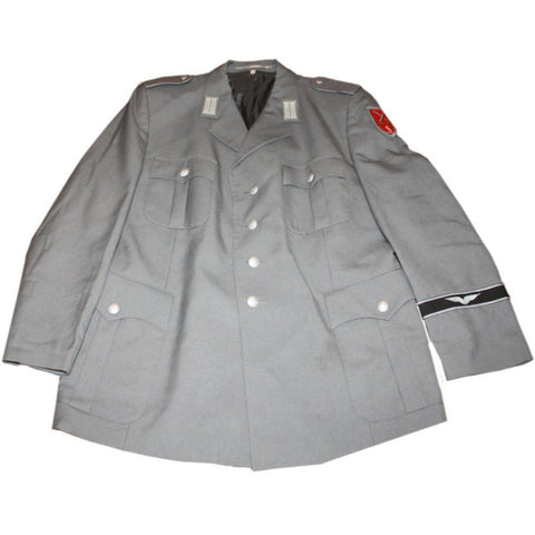 SALE Vintage East German NVA Officer Jacket - Grey