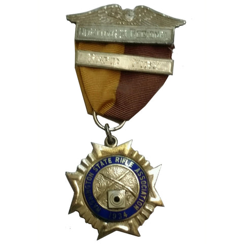 Vintage N.R.A. Rapid Fire Northwest Regional Match 1934 Medal
