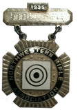 Vintage N.R.A. Northwestern 600 Any Rifle Match 1935 Silver Medal
