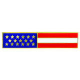 Hero's Pride U.S. Flag Lapel Pin, Enameled & Plated, 2 Clutch Backs (3910)