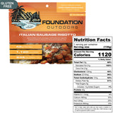FOUNDATION Outdoors Freeze Dried Dinners