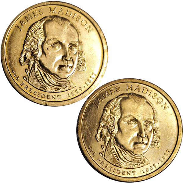 2007-P President 1809-1817 James Madison $1 Coin (7916) – Hahn's